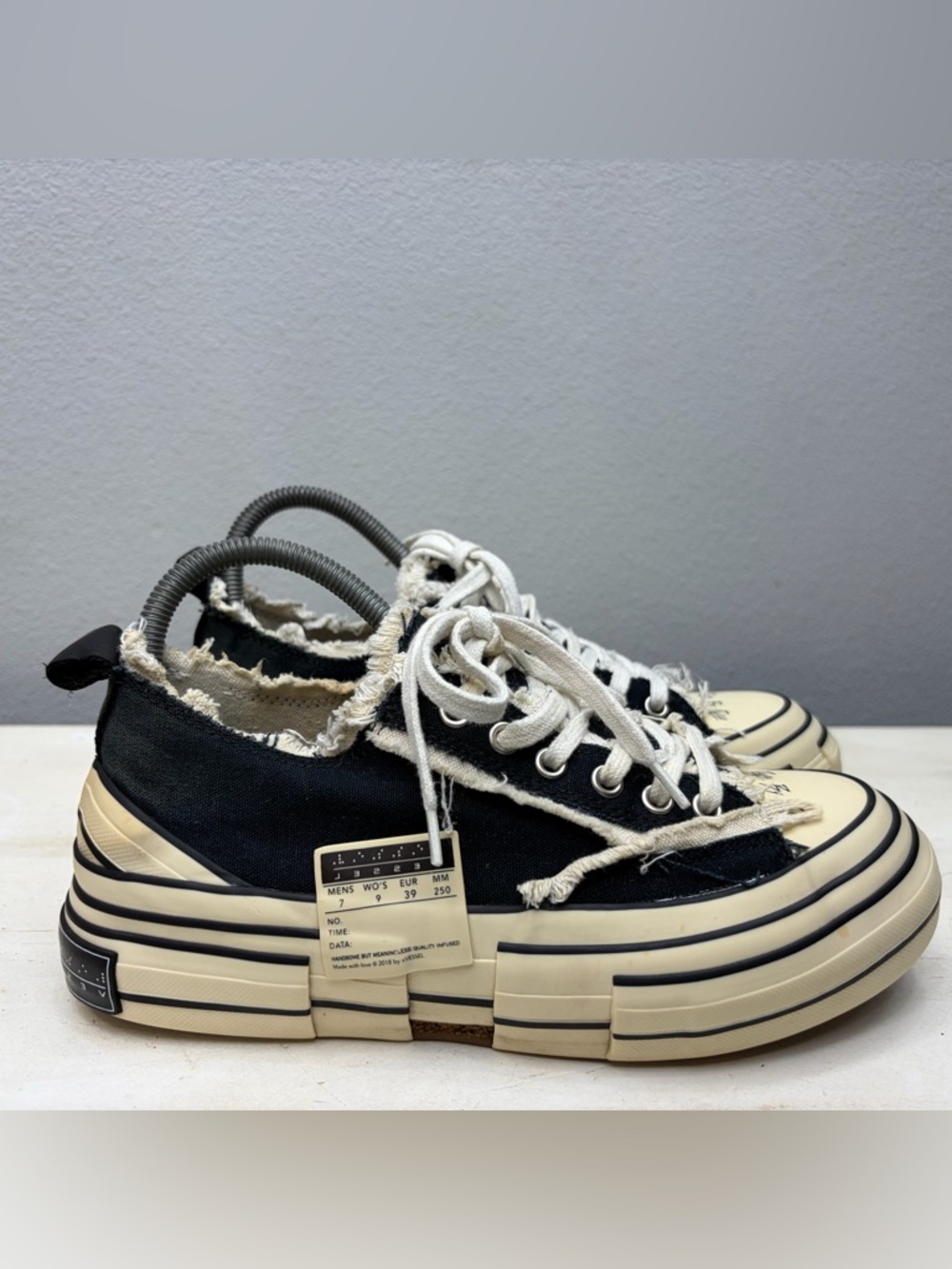xVESSEL G.O.P Lows 'Black' Sneakers Size 9